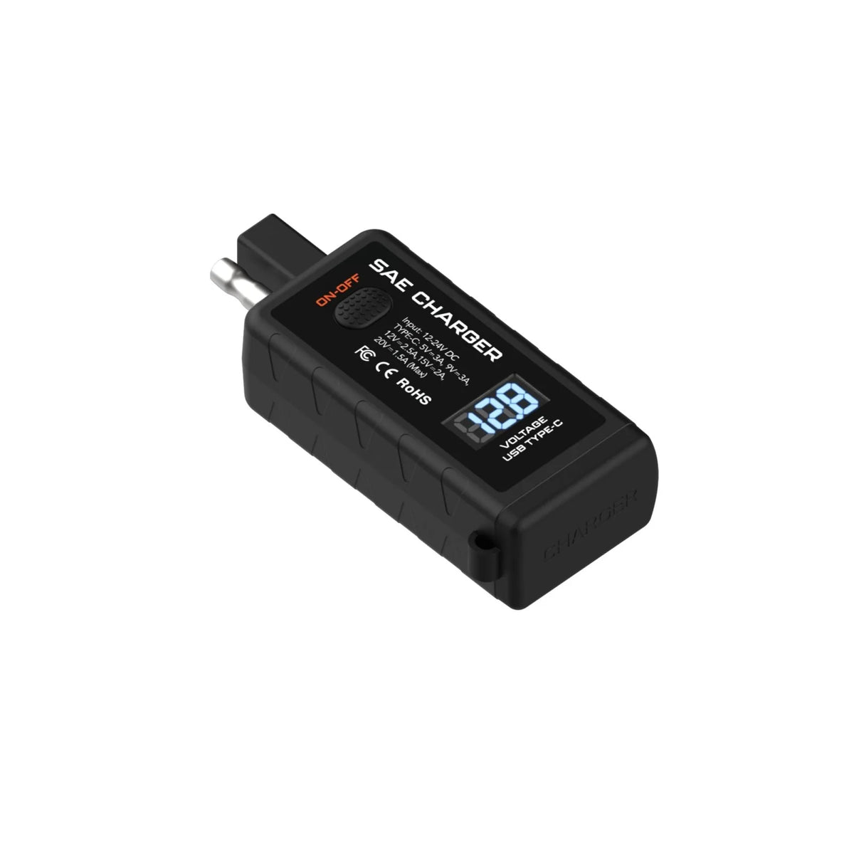 Motorcycle 12V to USB-C Adapter